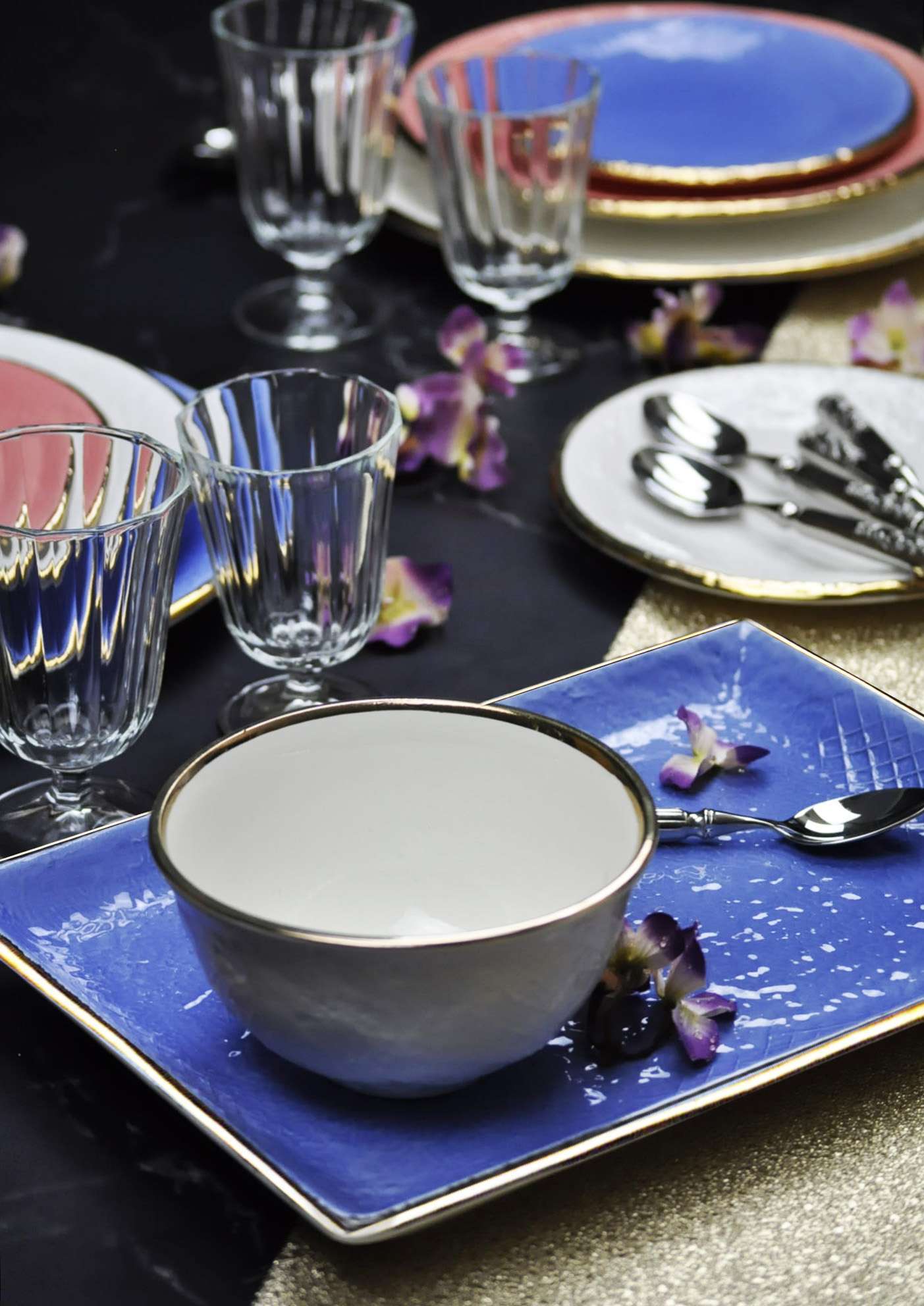 ARCUCCI – PRETA ORO SUSHI PLATE - Grey
